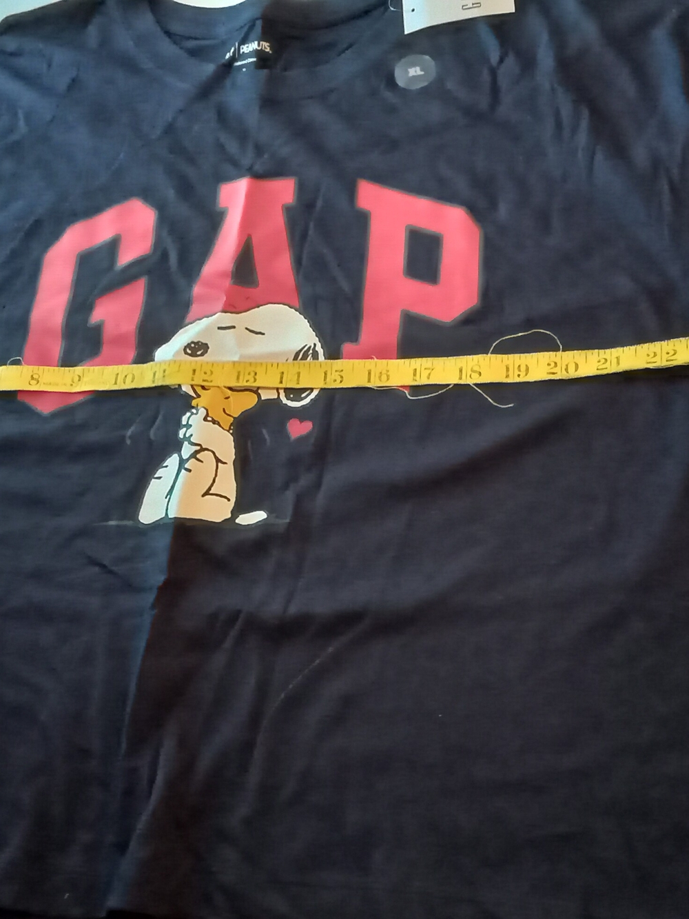 GAP Navy Sweatshirt with Red Logo and Snoopy Graphic